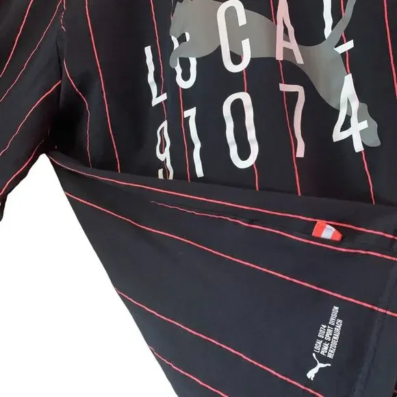 Y2K Vintage Puma Mens Large Shirt | Puma 91074 Local Division long sleeve - Picture 9 of 10